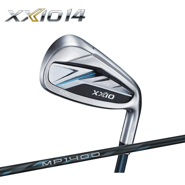 【DUNLOP 登祿普】日本製 XXIO MP1400 男仕鐵桿組 碳身5-PAS 8支(新採VR 鈦金屬打擊面 穩定又爆遠)