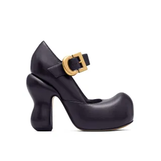 【MARC JACOBS】MJ 芭比娃娃個性黑色高跟鞋