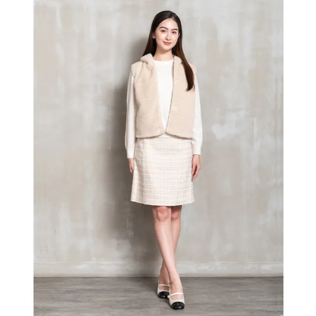 【perng yuh 芃諭名品】柔風輕拂 花紗 A字 短裙(2025 AW Collection|4C秋冬新品上市)