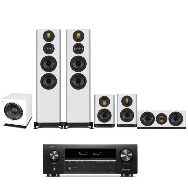 【Denon 天龍】家庭劇院組合(AVR-X1800H+Wharfedale EVO5.4+5.1+5.C+SW-10)