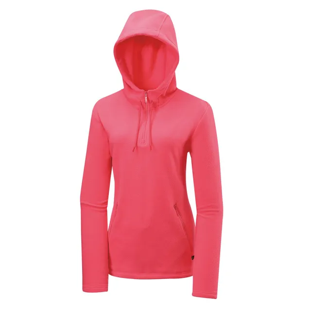 【Mountneer 山林】女刷毛保暖連帽上衣-S-XL-42F18(刷毛/保暖/上衣)
