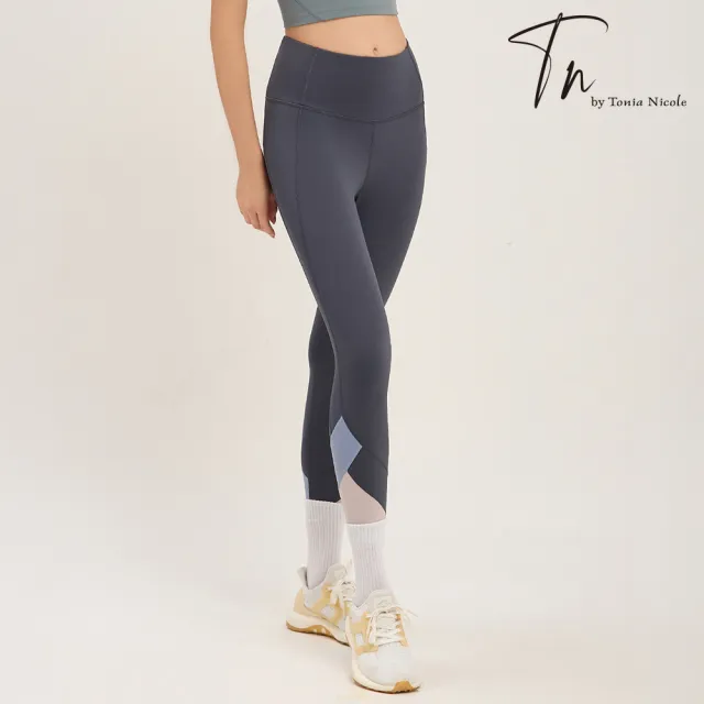 【TN】柔彈拼接/立體提臀運動九分褲(瑜珈褲/運動褲/Legging)