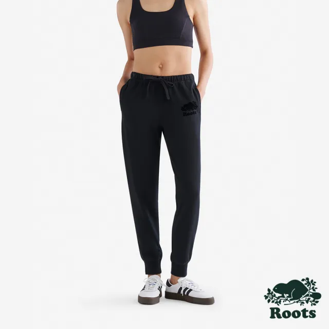 【Roots】Roots女裝- ORIGINAL SLIM CUFF 棉褲(黑色)