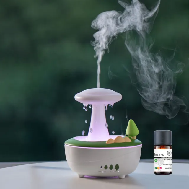 【NEZ FUN】天空樹 精油香氛水氧機贈單方精油10ml(加濕 擴香 精油 薰香機 夜燈)