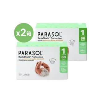 【PARASOL 總代理】進化版｜Clear+Dry 新科技水凝尿布 禮盒2箱組 黏貼型NB-L(2包/箱)