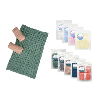 【L’Ange棉之境】6層純棉紗布枕巾/拍嗝巾 25x40cm 2入組(多款可選)