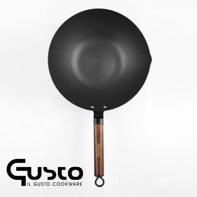 【GUSTO】藍鋼窒化炒鍋26cm(免開鍋 GUSTO3.0)