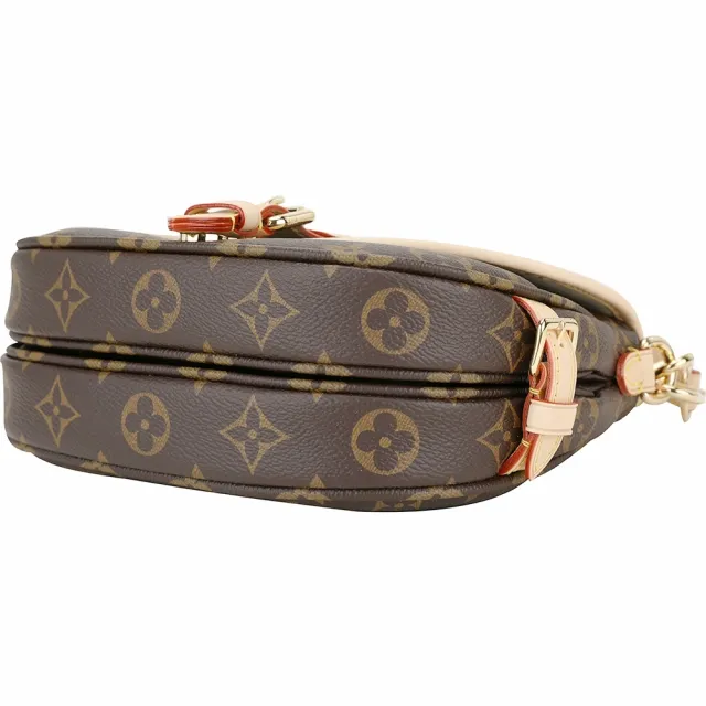 【Louis Vuitton 路易威登】M46740 Saumur BB 咖啡色老花塗層帆布拼牛皮馬鞍包(M46740 馬鞍包)