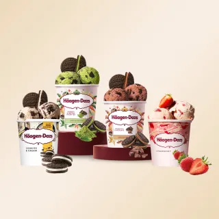 【哈根達斯_官方直營】寵愛品脫4入組系列(mo獨家口味 極致享受 熱買口味 歐風甜點 寵愛醇厚良品出清)