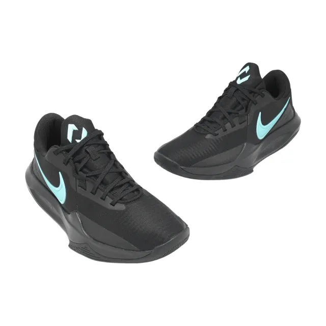 【NIKE 耐吉】籃球鞋 Precision 6 VI 男鞋 黑 蒂芬妮綠 緩震 低筒(IO7605-040)