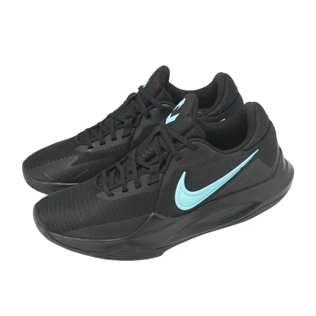 【NIKE 耐吉】籃球鞋 Precision 6 VI 男鞋 黑 蒂芬妮綠 緩震 低筒(IO7605-040)
