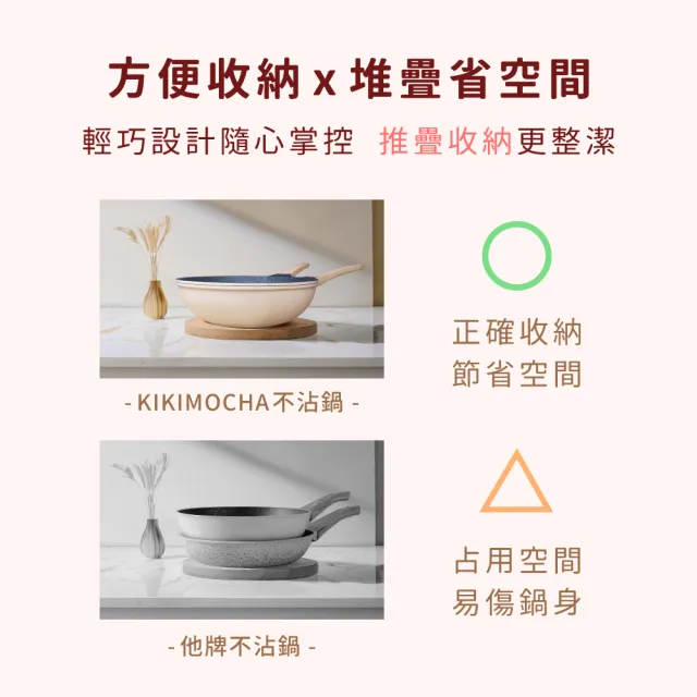【CHEF 掌廚】韓國製輕量鑄造IH不沾深炒雙鍋組30CM(附玻璃蓋/不挑爐具)