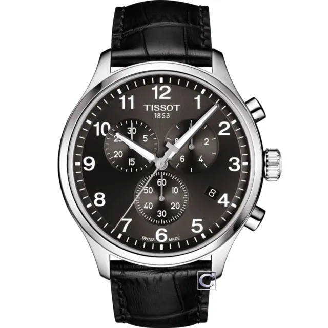 【TISSOT 天梭】Chrono XL韻馳系列計時腕錶  男錶  手錶 (T1166171604700.T1166171605700/45mm)