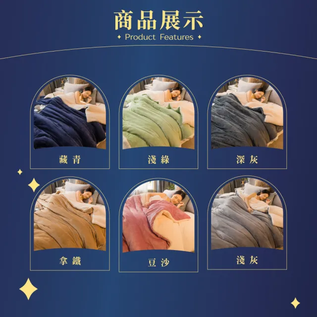 【Sleep Club】法蘭絨×羊羔絨兩用被套 兩用被 四季被(6×7尺 180x210cm 多款任選)