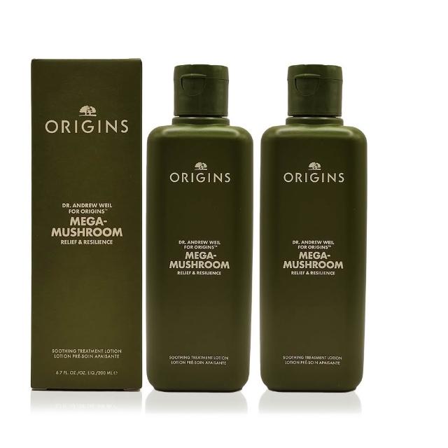 【ORIGINS】青春無敵靈芝光潤機能水200ml*2(保濕/舒緩/國際航空版)