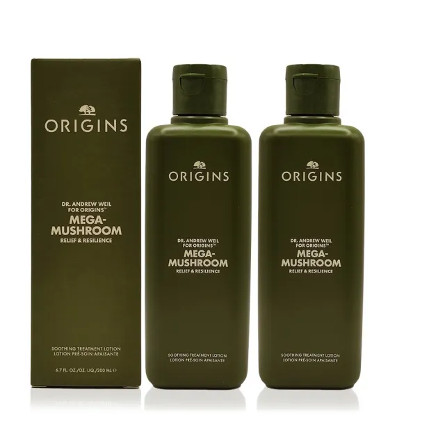 【ORIGINS】青春無敵靈芝光潤機能水200ml*2(保濕/舒緩/國際航空版)