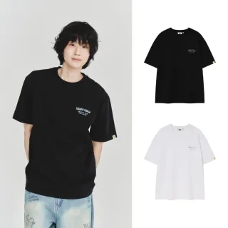 【Wacky WiLLY】官方旗艦館 童趣圖案短袖T恤(UNI短袖上衣 黑/白/黃色)