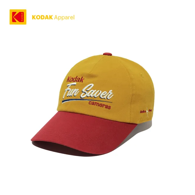【Kodak Apparel】柯達 獨家款 Funsaver 寬版拼色棒球帽 兩色任選(K5243XCP41)