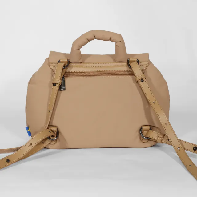 【moz】雙11 瑞典 駝鹿 防潑水 雲朵 四用酒窩包(奶茶)