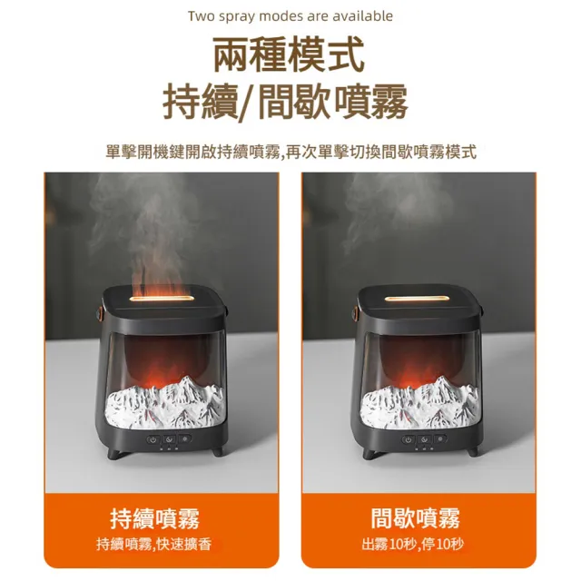 【ANTIAN】七彩極光香氛水氧機 大容量精油香氛機 空氣清淨機 霧化噴霧加濕器