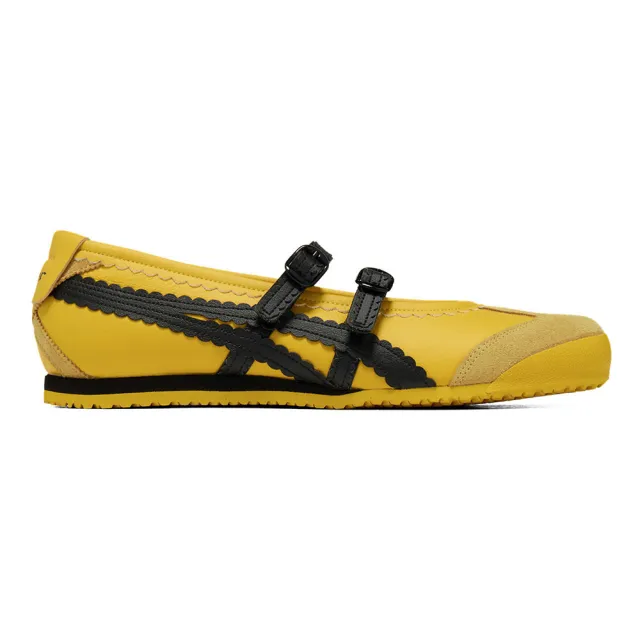 虎 Onitsuka Tiger】鬼塚虎黃底黑虎爪紋MEXICO 66 TGRS 休閒鞋(1182A678