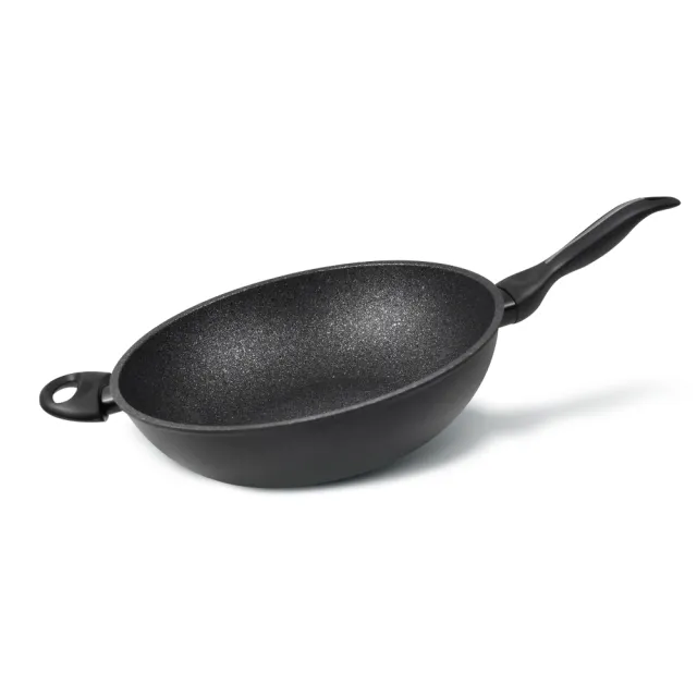 【Barazzoni】加蘭蒂大理石不沾炒鍋32CM 單柄(義大利原裝進口)