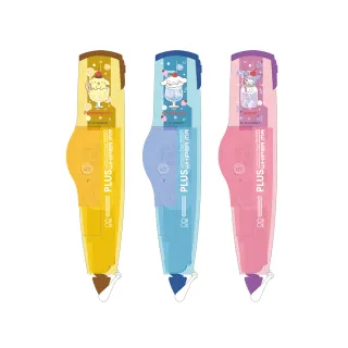 【PLUS 普樂士】限量三麗鷗 MR智慧型滾輪修正帶 5mmx6M(3款1包)