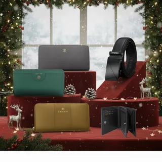 【CROSS】交換禮物 限量1折 頂級小牛皮皮夾皮帶 全新專櫃展示品(買一送一好禮 聖誕禮物)