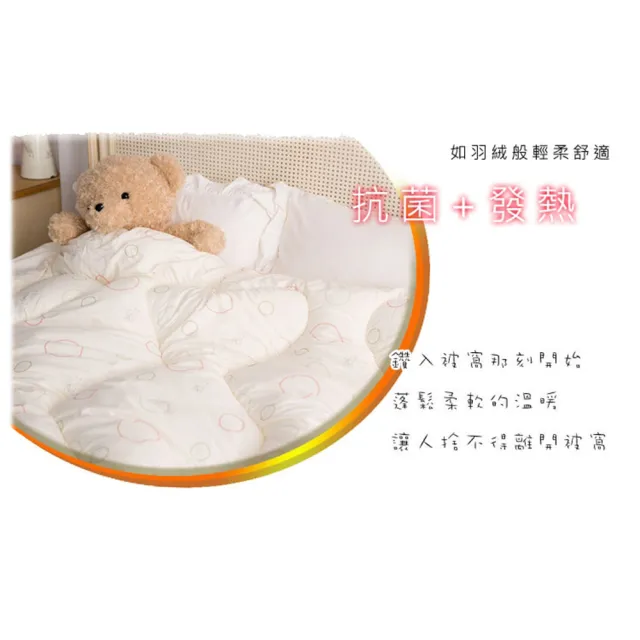 【JENNY SILK 蓁妮絲生活館】台灣製造 四孔纖維發熱抗菌被(雙人 6 x 7尺)