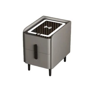 【YouPing】智能床頭櫃35cm小型超窄款無線充電USB床邊櫃(床頭櫃  床邊櫃 儲物櫃 收納櫃)