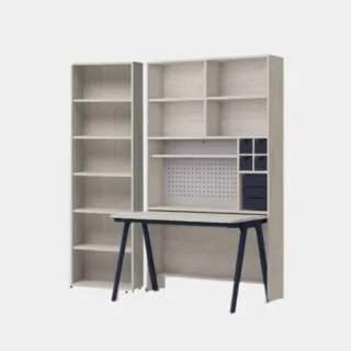 【iloom 怡倫家居】ROY 6層收納書桌書櫃組 任選(書桌 桌子 電腦桌 工作桌 兒童書桌 書櫃 櫃子)