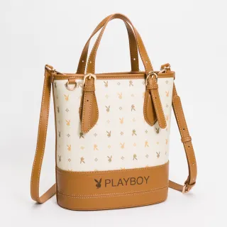 【PLAYBOY】水桶包 Dynamic系列(米色)