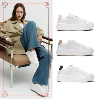 【NINE WEST】真皮超輕量小白鞋 休閒鞋 NW10275 牛皮 厚底 增高 窄楦 B楦(任選)