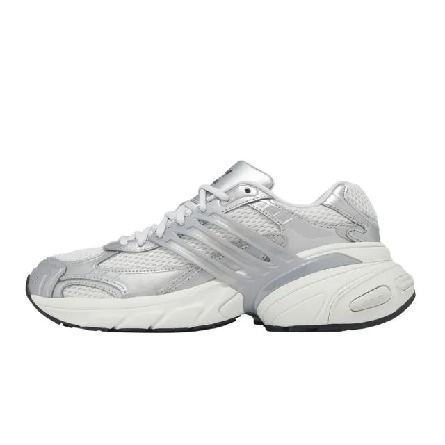 【adidas 愛迪達】休閒鞋 Adistar XLG 男鞋 女鞋 白 銀 老爹鞋 復古 愛迪達(KJ1386)