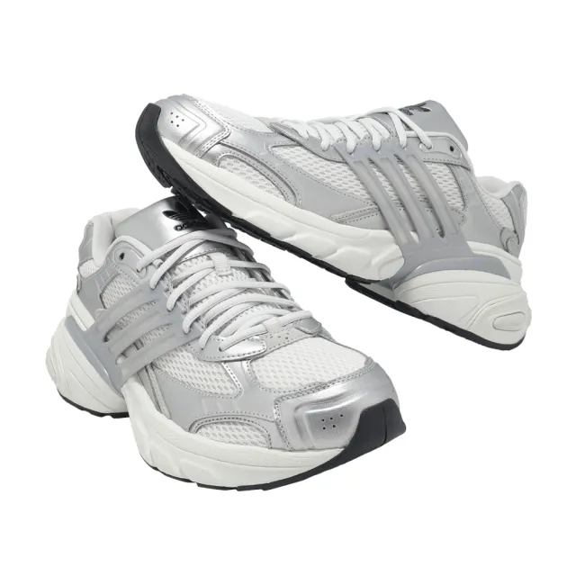 【adidas 愛迪達】休閒鞋 Adistar XLG 男鞋 女鞋 白 銀 老爹鞋 復古 愛迪達(KJ1386)