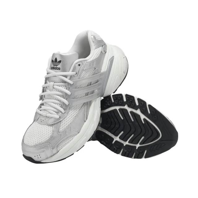 【adidas 愛迪達】休閒鞋 Adistar XLG 男鞋 女鞋 白 銀 老爹鞋 復古 愛迪達(KJ1386)