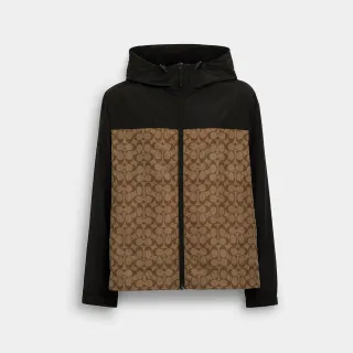 【COACH】蔻馳官方直營 經典Logo全拉鏈戶外夾克 外套 HARRINGTON夾克 外套-多款任選(CO805/CS015)