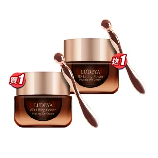 【LUDEYA】買1送1★超緊緻微臻琥珀眼霜15ml共2入(眼霜/眼部保養)
