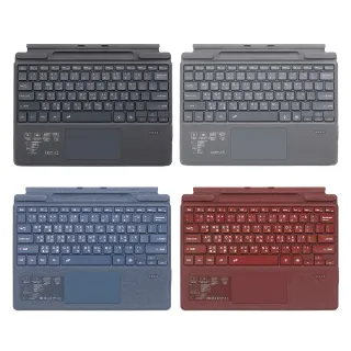 SF-2089D Surface Pro 8/9/X/10/11 七彩背光輕薄藍芽鍵盤 美國博通藍芽晶片(台灣雙認證/帶筆槽)