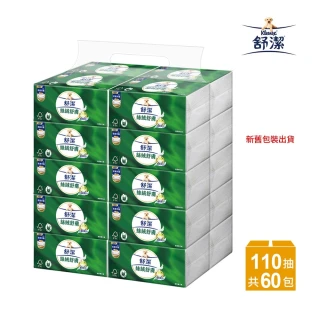 【Kleenex 舒潔】絲絨舒膚抽取衛生紙110抽x60包/箱