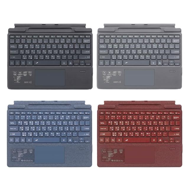 SF-2089D Surface Pro 8/9/X/10/11 七彩背光輕薄藍芽鍵盤 美國博通藍芽晶片(繁體/台灣雙認證)
