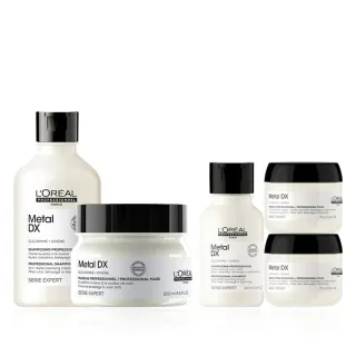 【L’OREAL 巴黎萊雅PRO】絲漾博吸金喚彩洗潤組(洗髮精300ml+髮膜/護髮250ml)