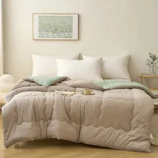 【Green 綠的寢飾】買一送一  遠紅外線發熱可水洗羽絲絨被(6*7尺/多色任選)