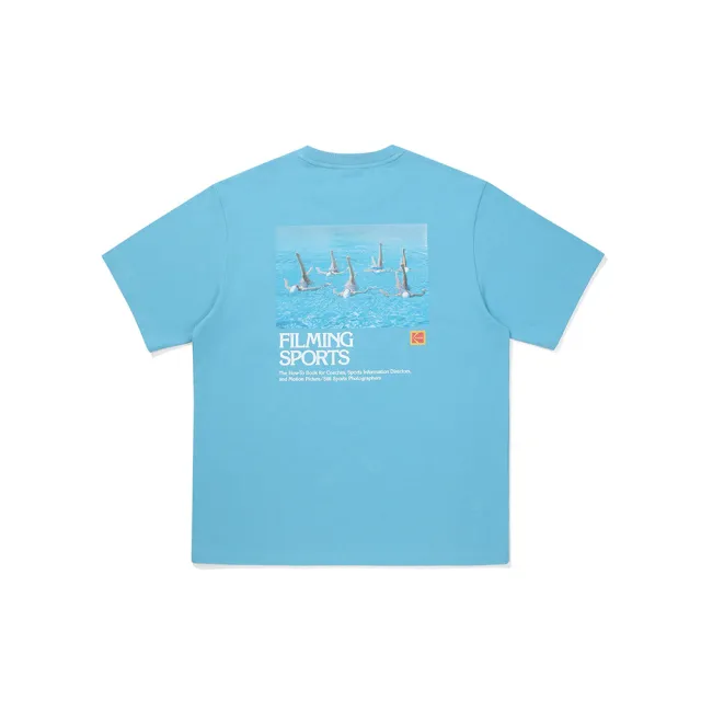 【Kodak Apparel】柯達 Flash Graphic 涼感短T 天藍(K5323LRS73)
