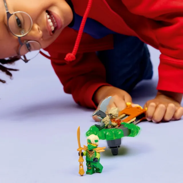 【LEGO 樂高】旋風忍者系列 71850 勞埃德大戰大地怪陀螺(陀螺玩具 忍者遊戲 積木 兒童玩具)