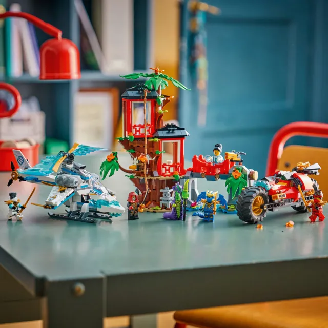 LEGO 樂高】旋風忍者系列71857 忍者載具樹屋大戰(玩具摩托車忍者遊戲