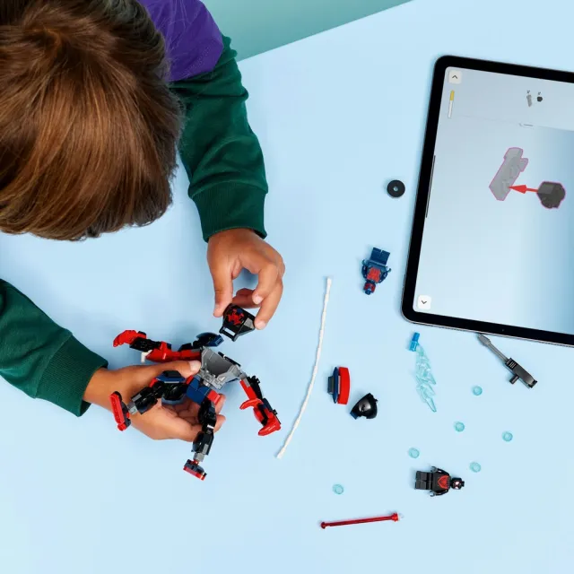 【LEGO 樂高】漫威超級英雄系列 76337 邁爾斯摩拉斯機甲大戰蜘蛛人 2099(機器人 Marvel 積木 兒童玩具)