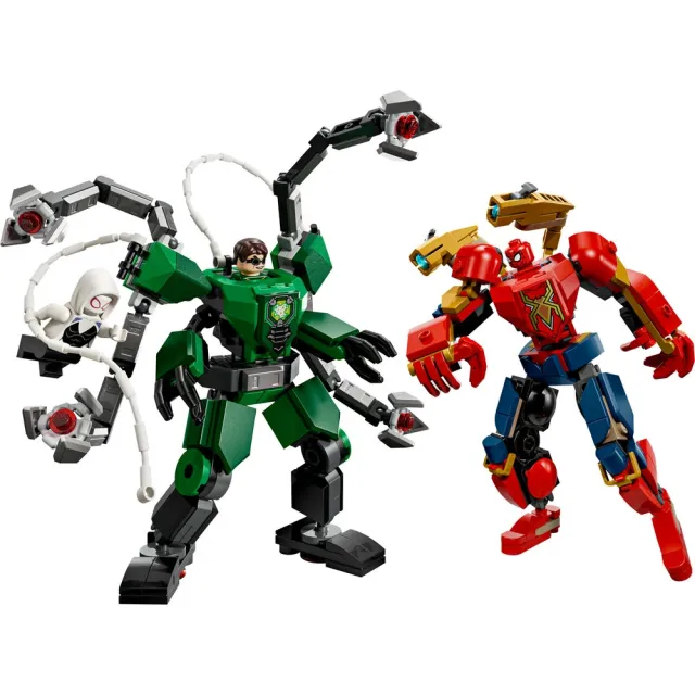 【LEGO 樂高】漫威超級英雄系列 76338 機甲大戰：蜘蛛人 vs. 八爪博士(機器人 Marvel 積木 兒童玩具)