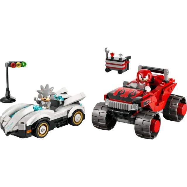 【LEGO 樂高】音速小子系列 77118 希爾弗的車 vs. 納克的怪獸卡車(玩具車 電玩遊戲 積木 玩具)