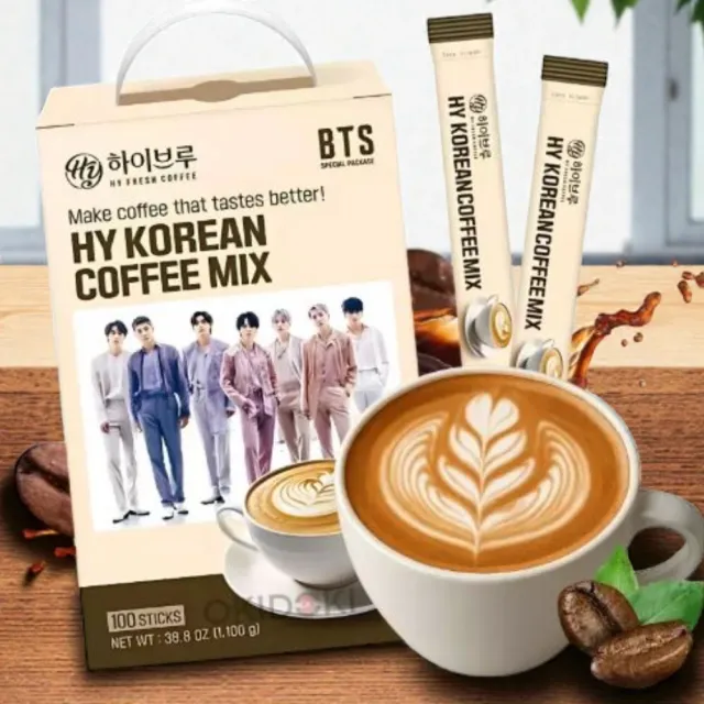 【韓國HY FRESH】BTS 三合一咖啡11g*100入(限定限量發售)